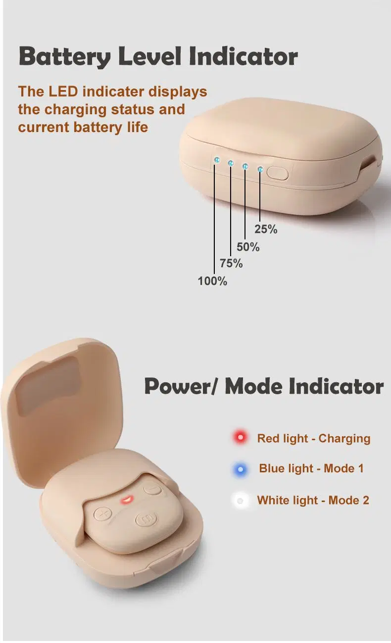 Mini Body Massager Tens Units Electronic Vibration Wireless Charging Case Neck Shoulder Massager