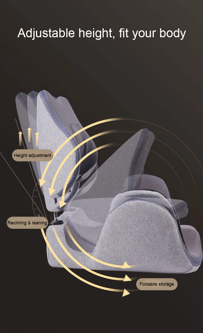 3D Electric Infrared Back Buttocks Vibrating Shiatsu Pad Kneading Massage Cushion