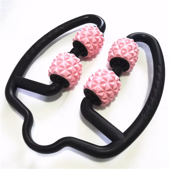 カスタムロゴヨガフィットネスエクササイズマッサージスティック、トリガーポイントマッスルローラースティック